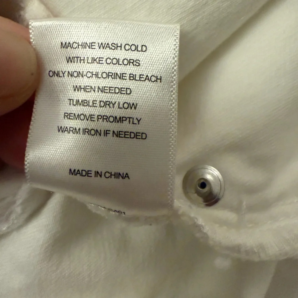 A loves A white cotton mini skirt. Size 28.